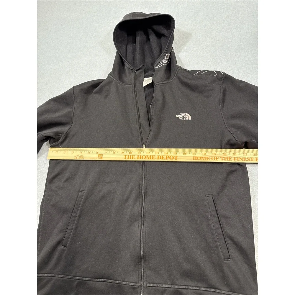 JACKET North Face Windwall Mens Large BLK PRINT Hood Softshell Outdoor NF0A3KEU
